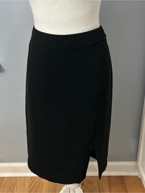 Talbots Women’s Black Lined Pencil Skirt Size 8P Petite Knee Length Career